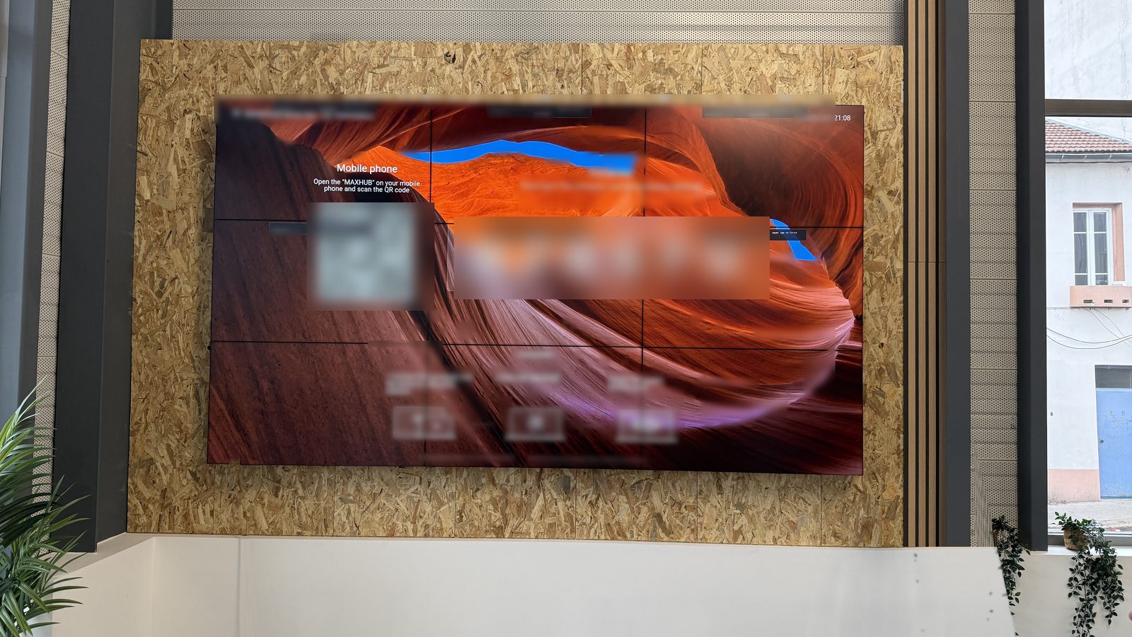 Mur d’images 3x3 mural avec partage d’écran sans fil